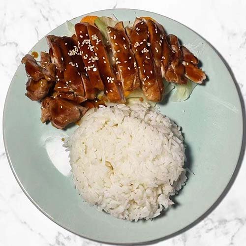 A. Teriyaki Chicken over Rice